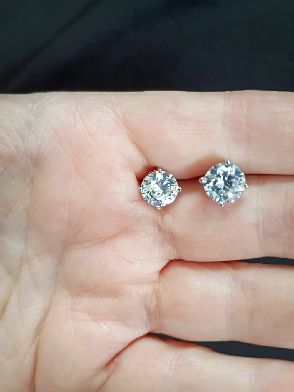 Classic Moissanite Stud Earrings - Women Jewelry